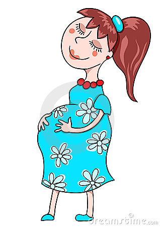 femme-enceinte-de-dessin-animé-14799096